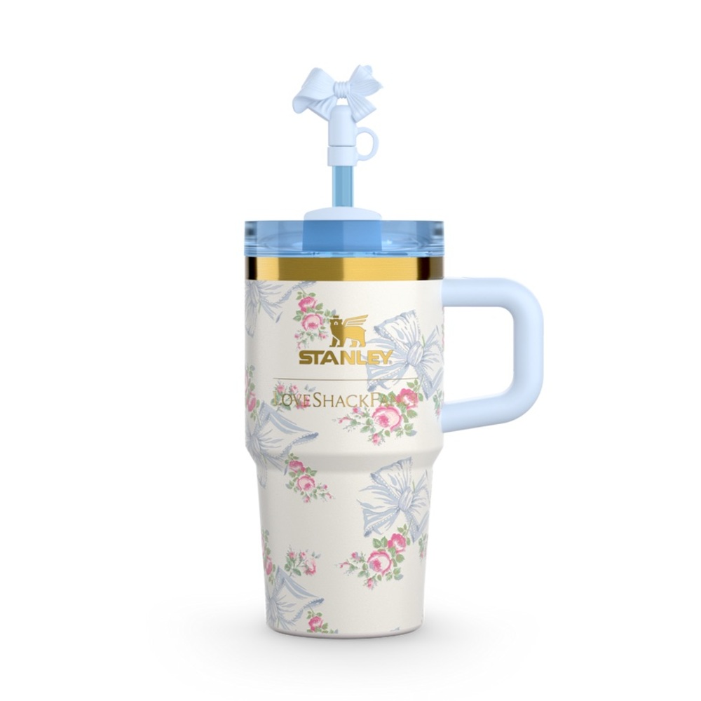 Stanley x Love Shack Fancy Holiday 20 oz tumbler blue🩵❄️✨